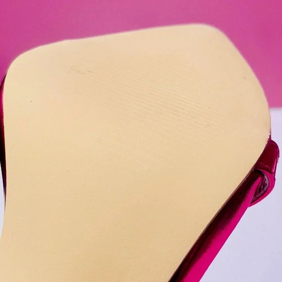 Women’s Metallic Pink Lace-Up Stiletto Heels Sexy Party Shoes Size 7 - Picture 8 of 9